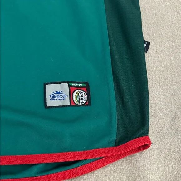 Atletica Mexico 2002 Home Football Shirt Soccer Jersey Size Medium Y2k Blokecore